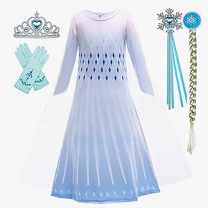 Elsa Frozen 2 Costume Size 6-7 Yrs